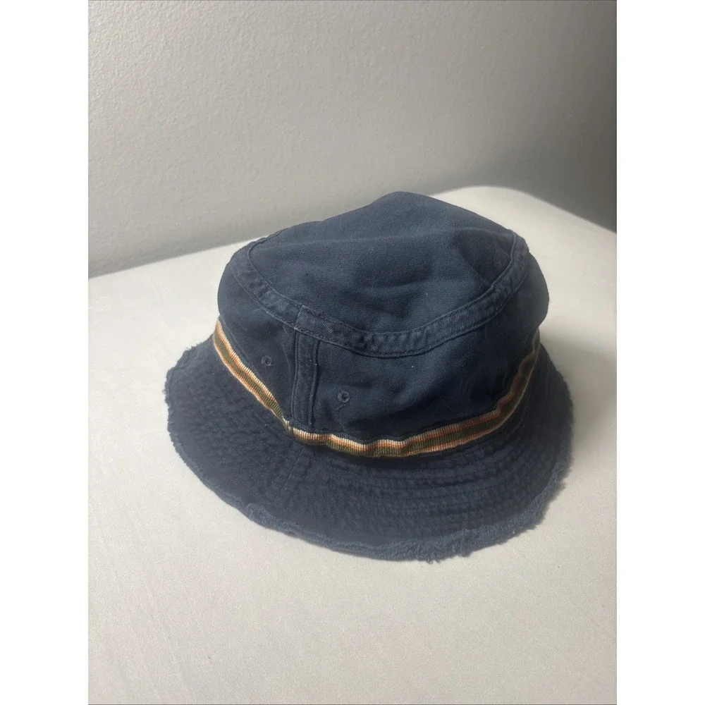 Vintage Eddie Bauer Bucket Hat Small/Medium Navy Cotton Y2K Gorpcore Granola